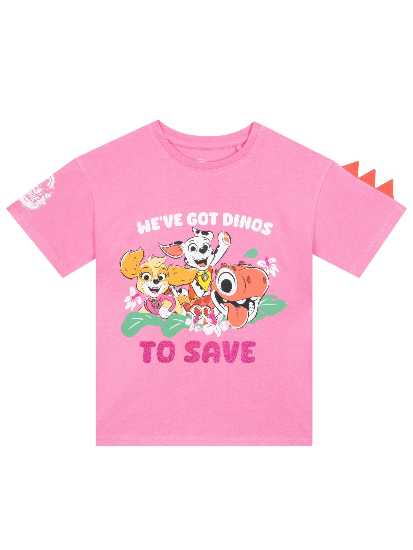 Dsiney Kidz - Character Pink Paw Patrol Dinosaur T-Shirt image 2