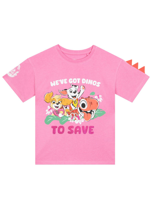 Dsiney Kidz - Character Pink Paw Patrol Dinosaur T-Shirt image 2