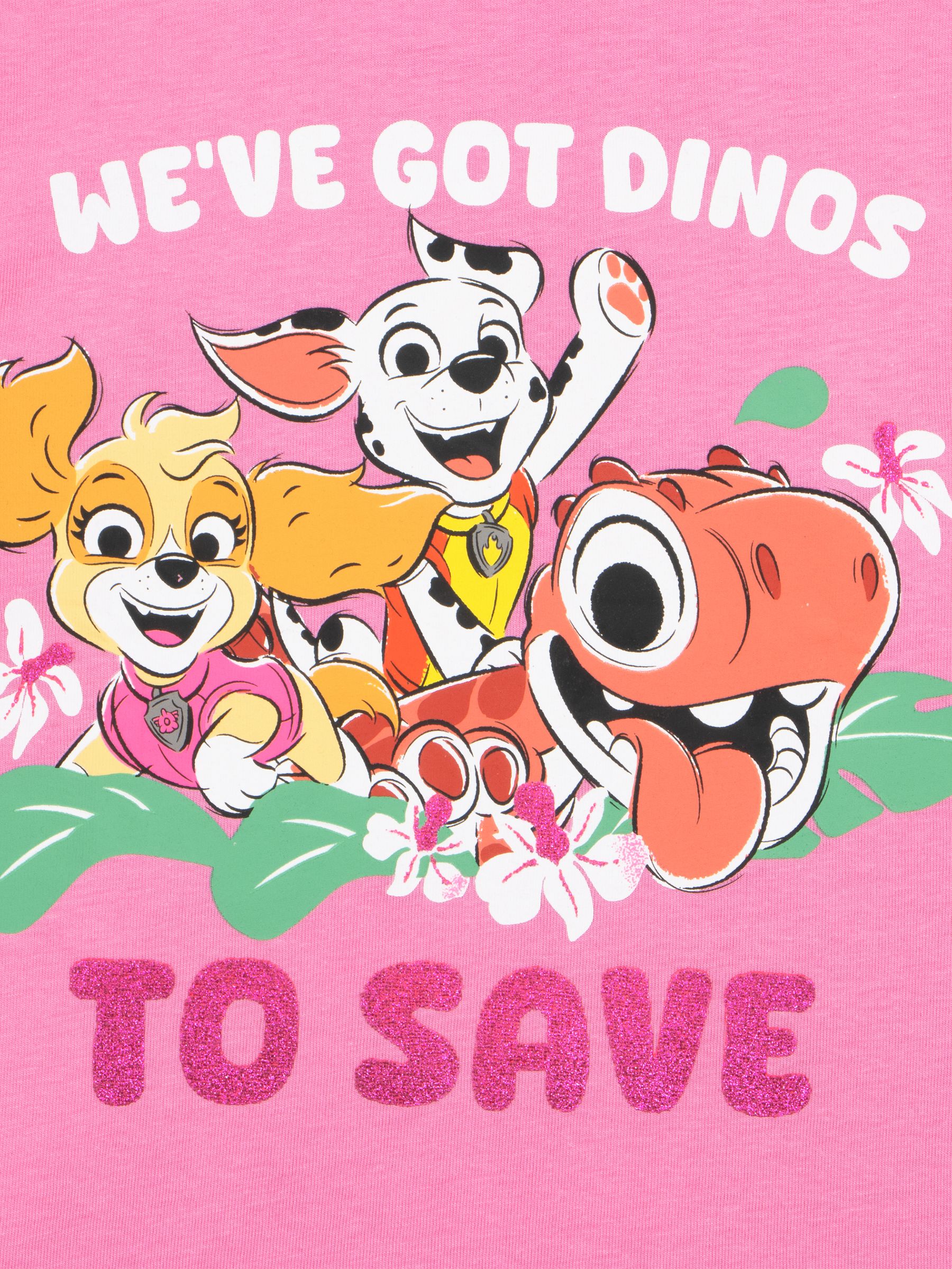 Dsiney Kidz - Character Pink Paw Patrol Dinosaur T-Shirt image 3