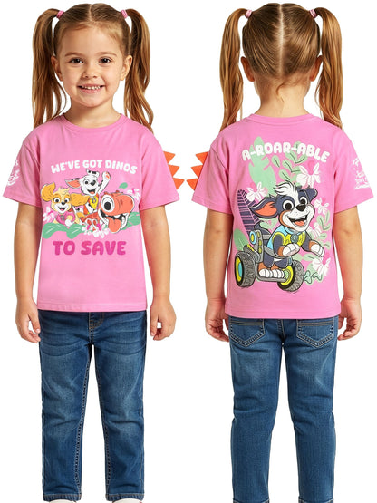 Dsiney Kidz - Character Pink Paw Patrol Dinosaur T-Shirt image 7