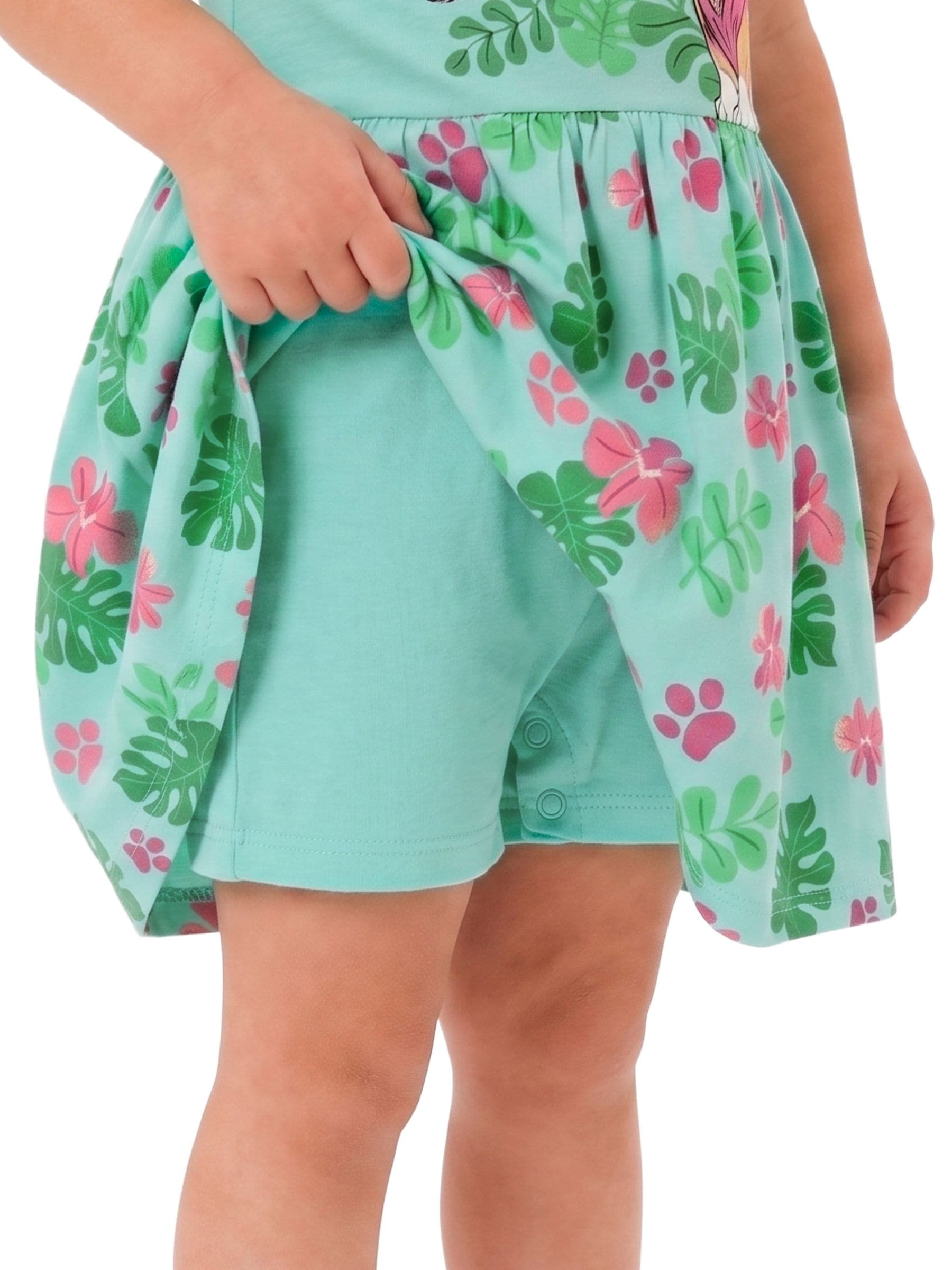 Dsiney Kidz - Character Blue Paw Patrol Dino Wilds Skye Short Sleeve Dress image 6