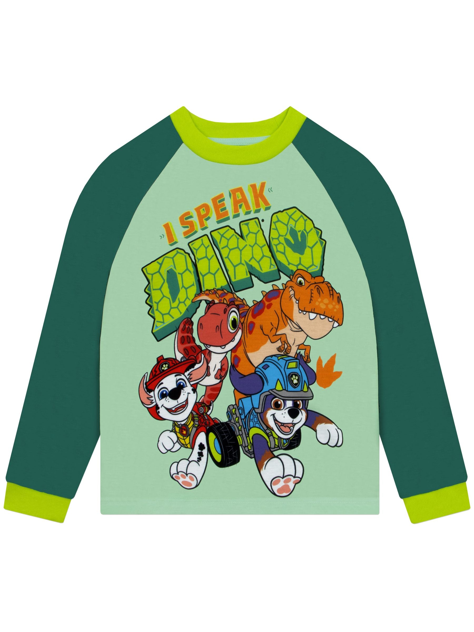 Dsiney Kidz - Character Green PAW Patrol Dinosaur Long Sleeve Pyjama Set image 2
