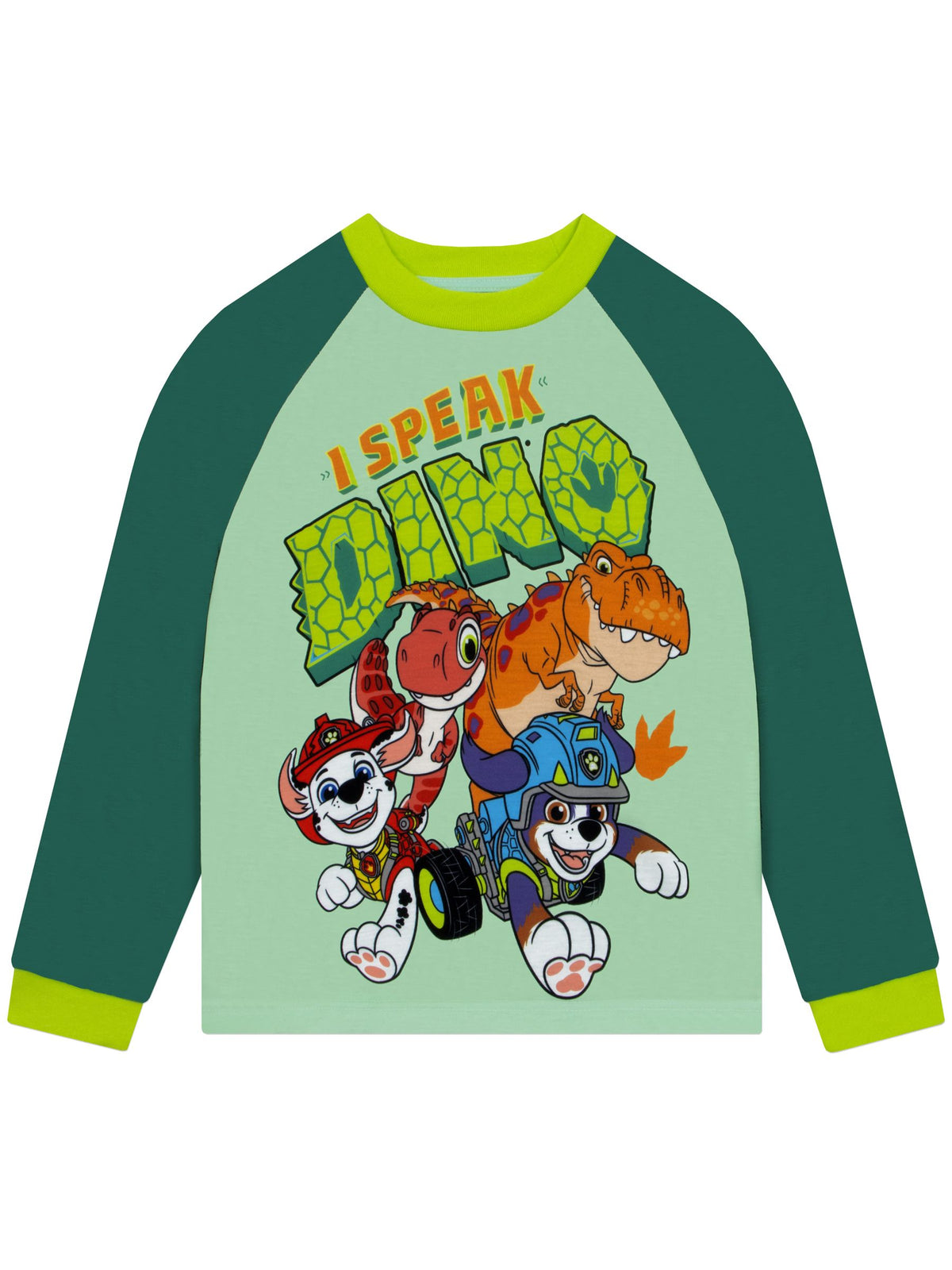 Dsiney Kidz - Character Green PAW Patrol Dinosaur Long Sleeve Pyjama Set image 2