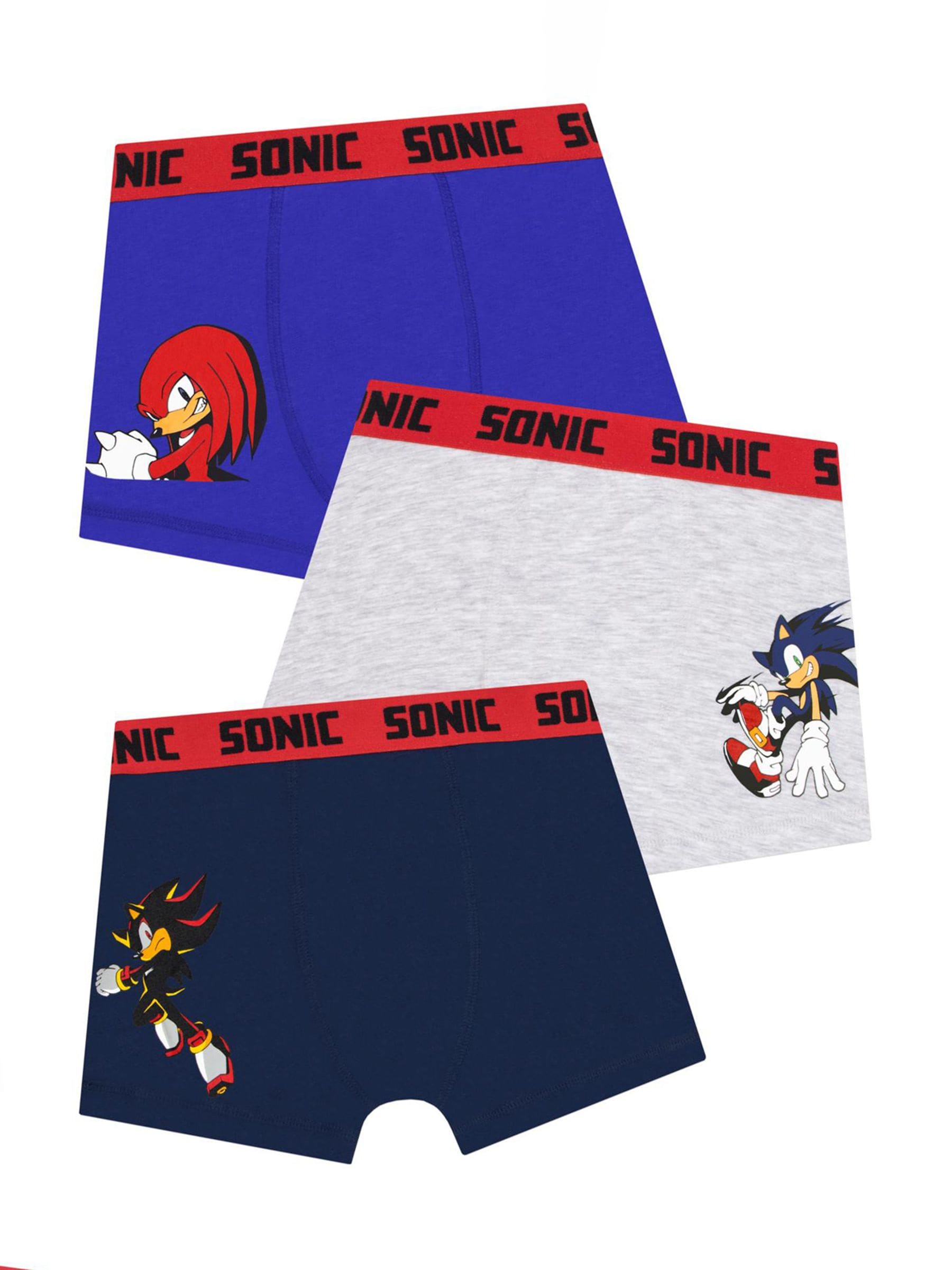 Dsiney Kidz - Character Black Sonic Shadow And Knuckles Underwear 3 Pack image 1
