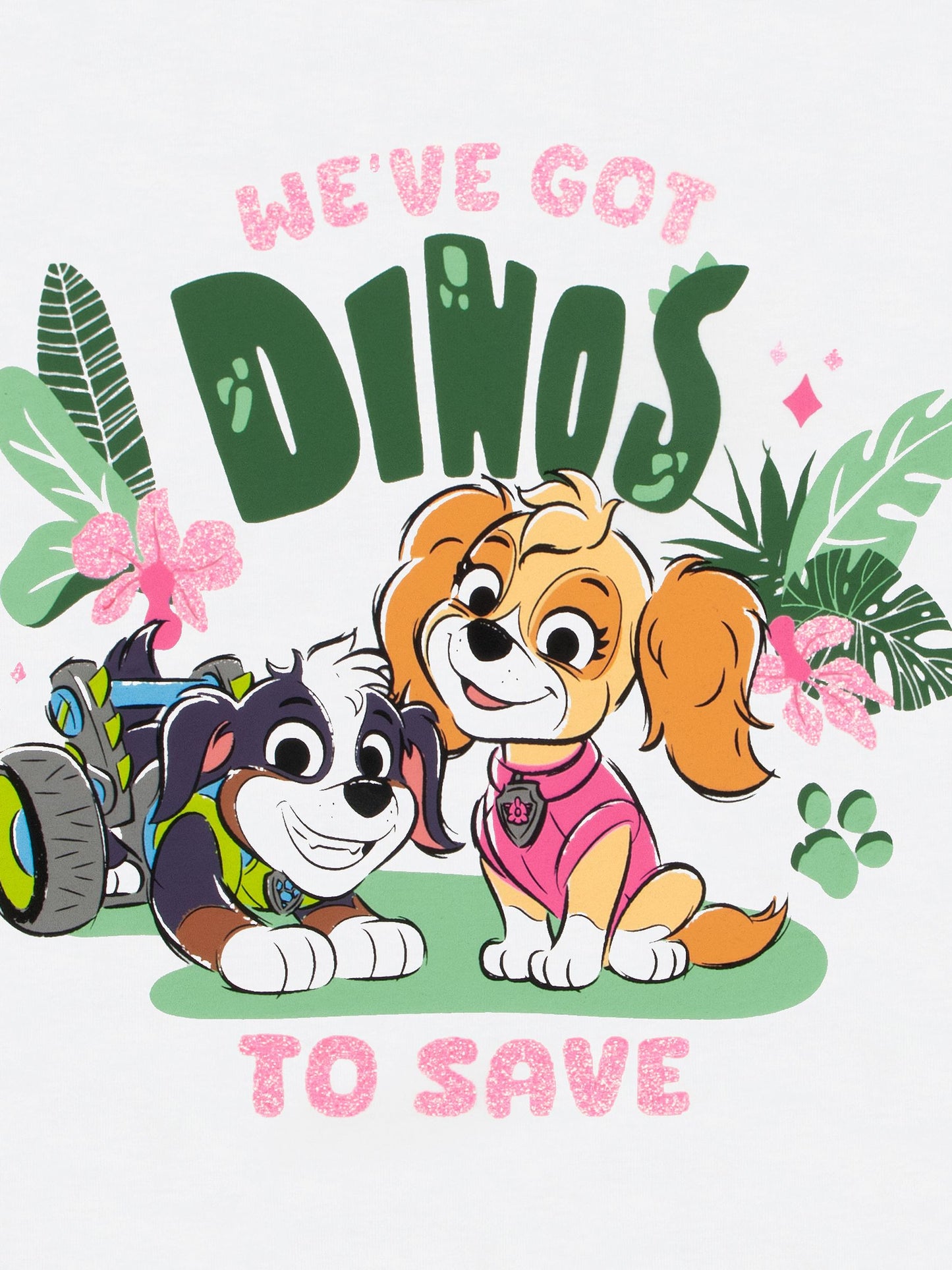 Character Green Paw Patrol Dinosaur T-Shirt And Leggings Set image 3