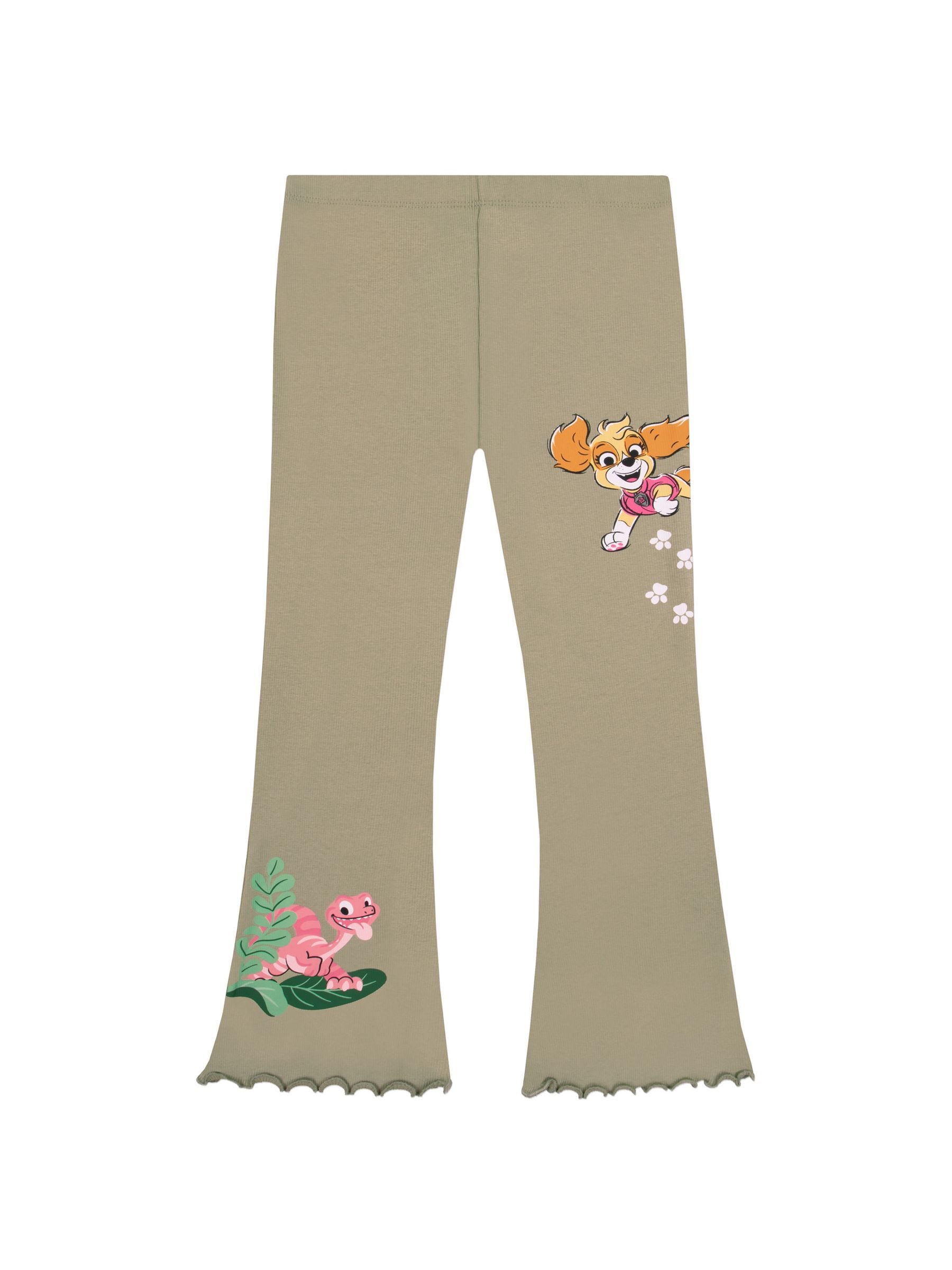 Character Green Paw Patrol Dinosaur T-Shirt And Leggings Set image 5