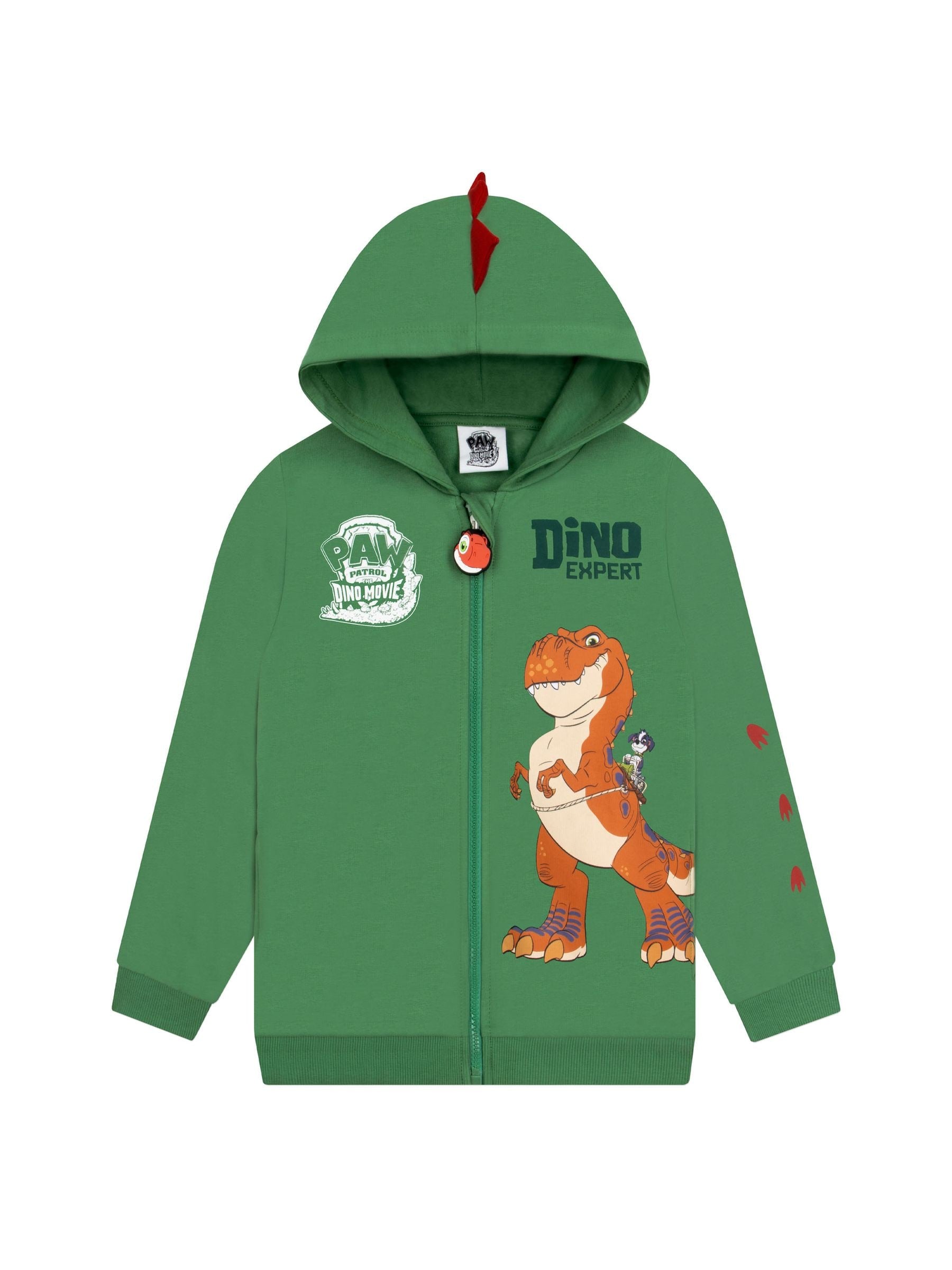 Dsiney Kidz - Character Green PAW Patrol Zip UP Hoodie With 3D Spines image 2