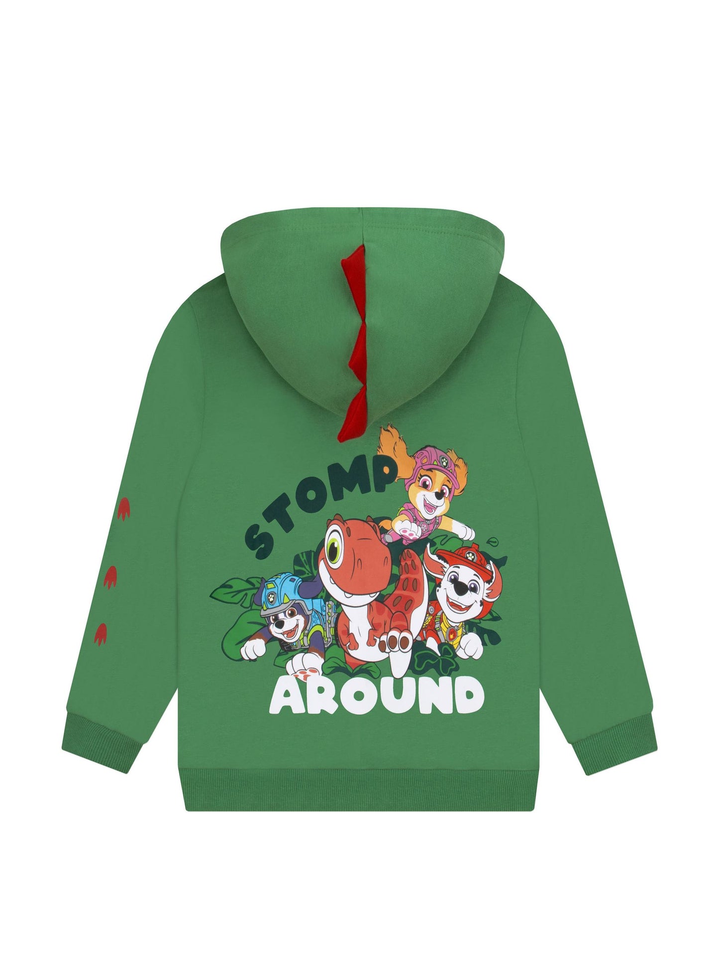 Dsiney Kidz - Character Green PAW Patrol Zip UP Hoodie With 3D Spines image 3