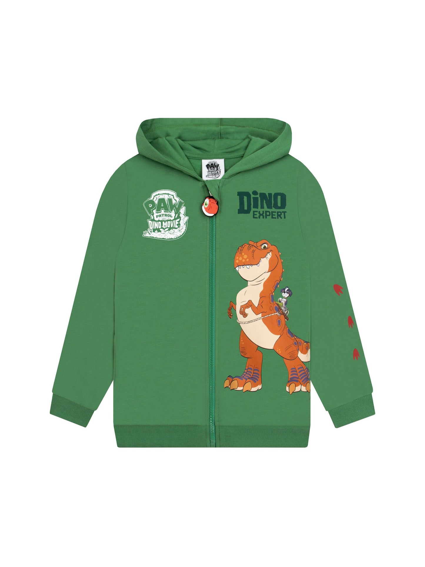 Dsiney Kidz - Character Green PAW Patrol Zip UP Hoodie With 3D Spines image 4