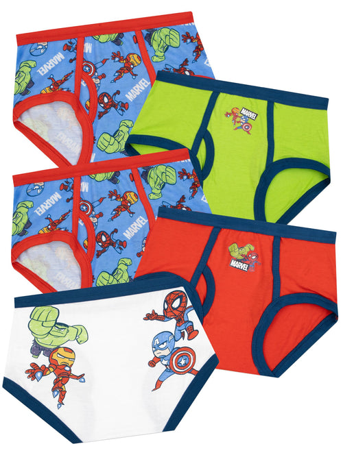 Dsiney Kidz - Character Blue Marvel Avengers Underwear Iron Man, Hulk, Spider-Man 5 Pack image 1