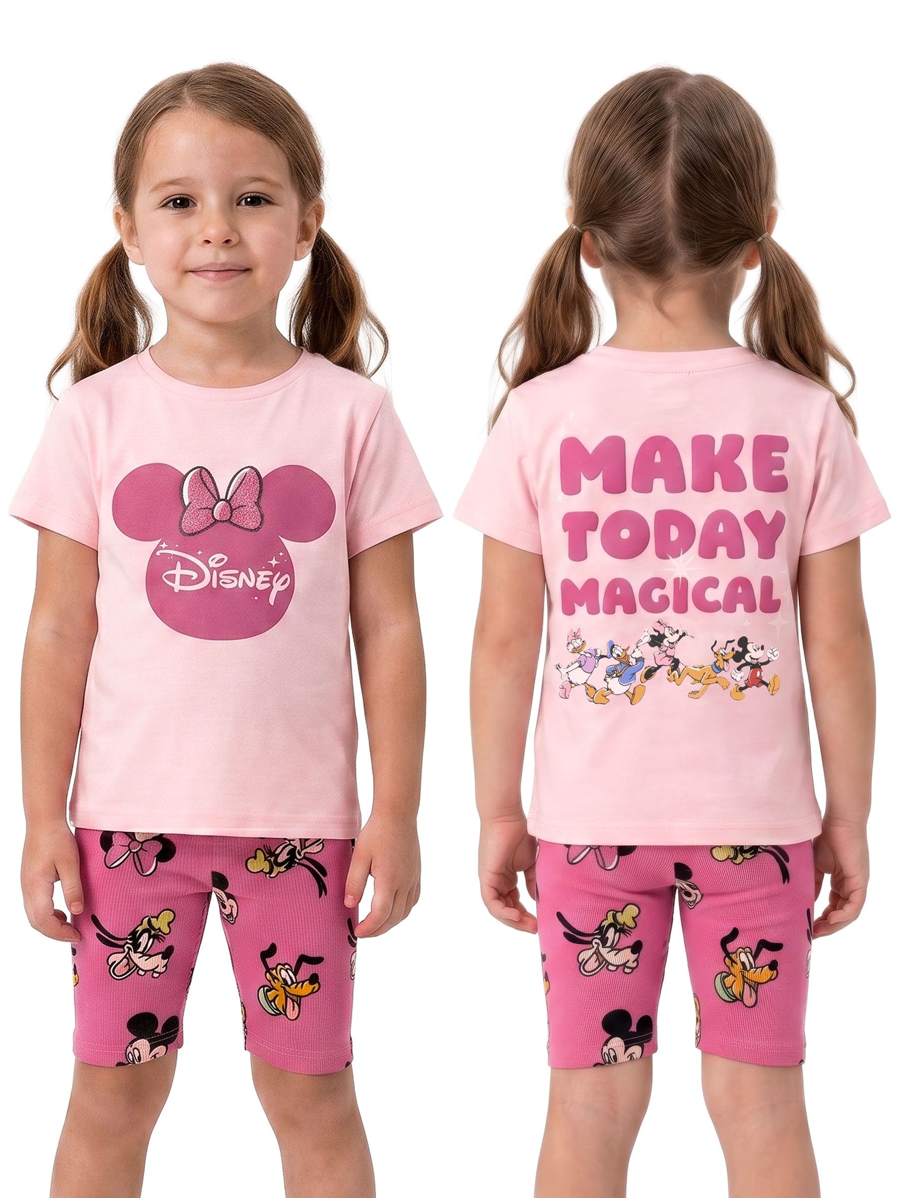 Character Pink Disney Minnie Mouse T-Shirt & Shorts Set image 3