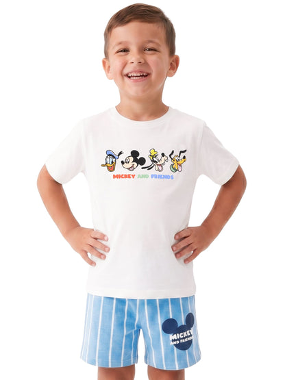 Character Blue Disney Mickey Mouse T-Shirt & Shorts Set image 2