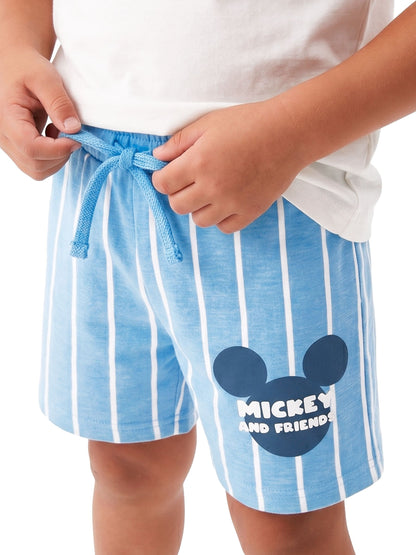 Character Blue Disney Mickey Mouse T-Shirt & Shorts Set image 5