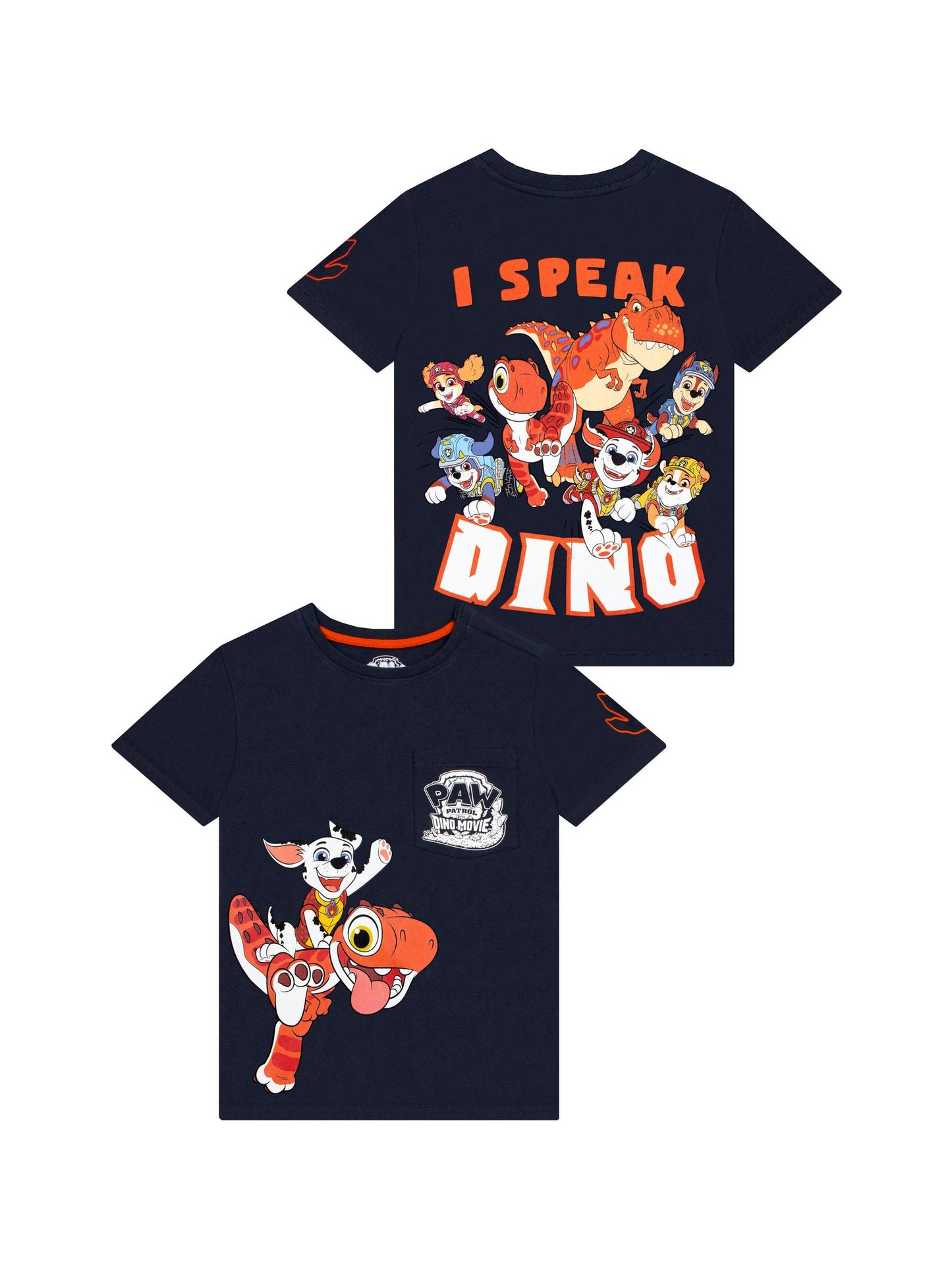 Dsiney Kidz - Character Black PAW Patrol Adaptive Dinosaur T-Shirt image 1
