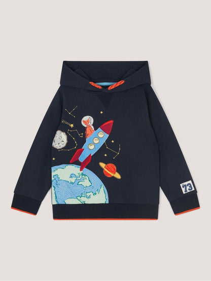 Dsiney Kidz - Monsoon Blue Gitd Navy Space Hoodie image 1