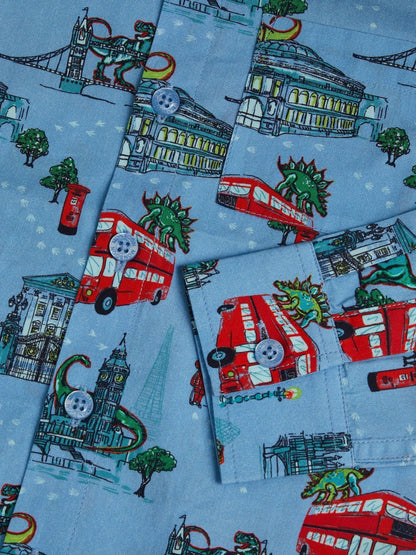 Dsiney Kidz - Monsoon Blue London Print Shirt image 2