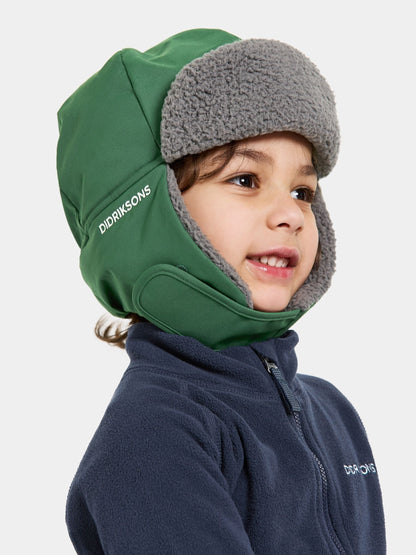 Didriksons Green Biggles Waterproof Hat image 2