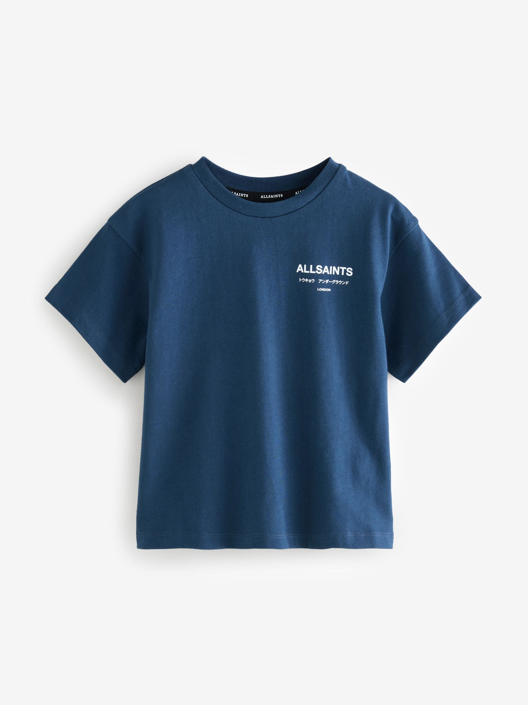 smALLSAINTS Navy Younger Oversized Underground Crew Neck T-Shirt image 4