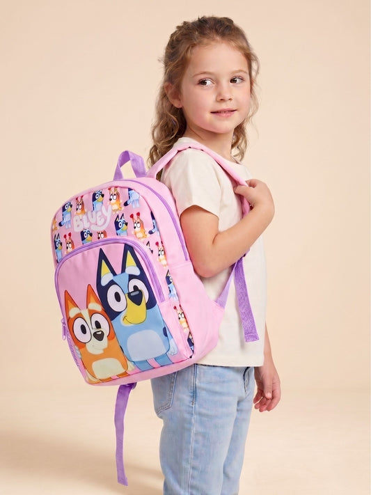 Character Pink Bluey and Bingo Backpack image 1