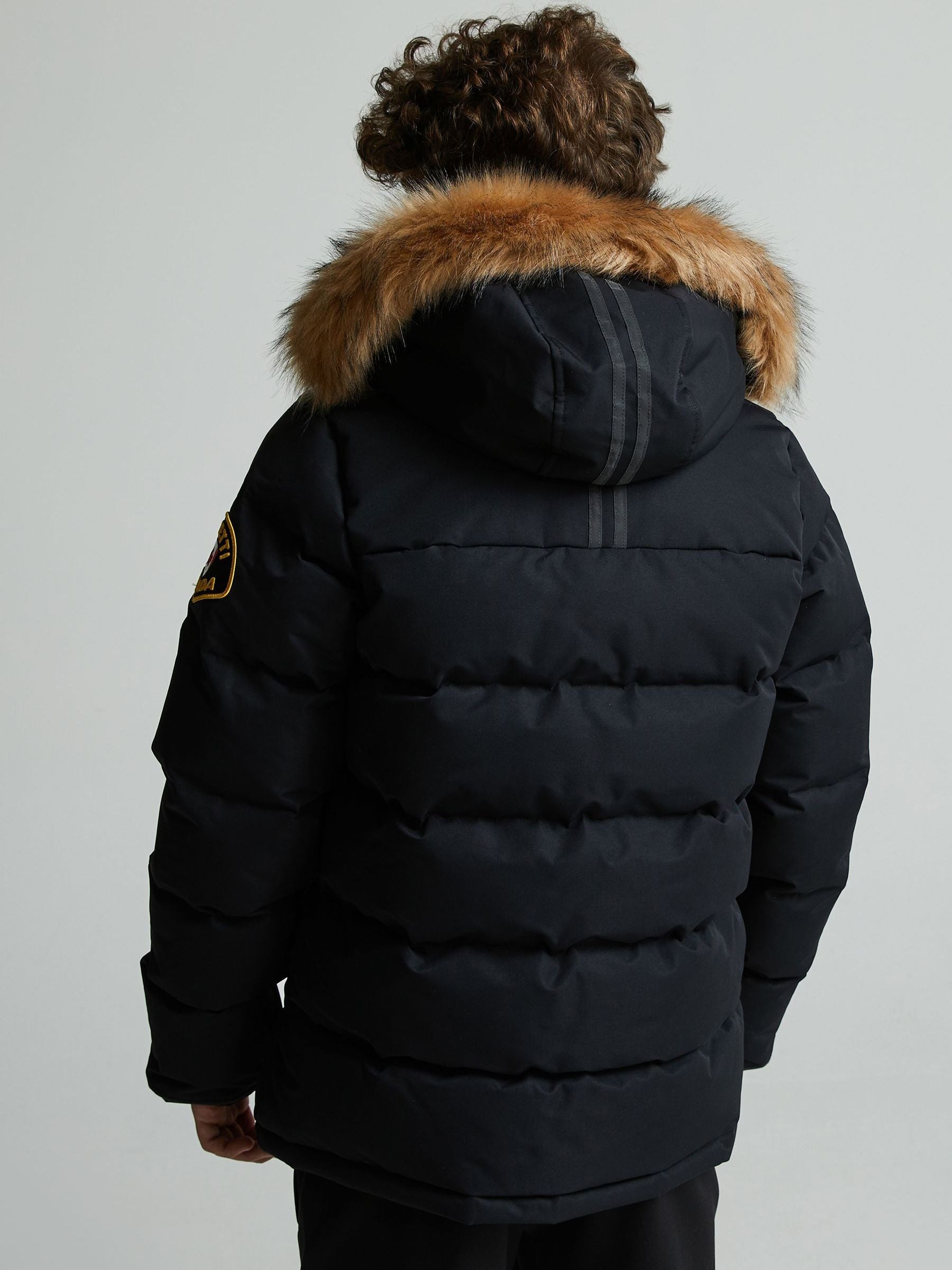 Dsiney Kidz - Zavetti Canada Ink Black Junior Oshawa 3.0 Puffer Parka Jacket image 2
