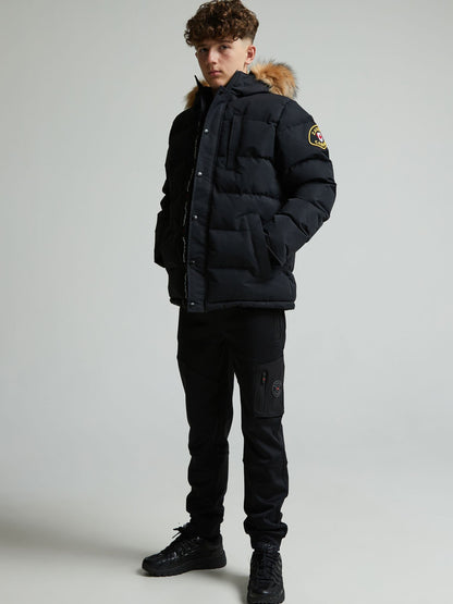 Dsiney Kidz - Zavetti Canada Ink Black Junior Oshawa 3.0 Puffer Parka Jacket image 3