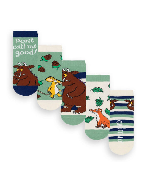 Vanilla Underground Green Kids Gruffalo Socks 5 Pack image 1