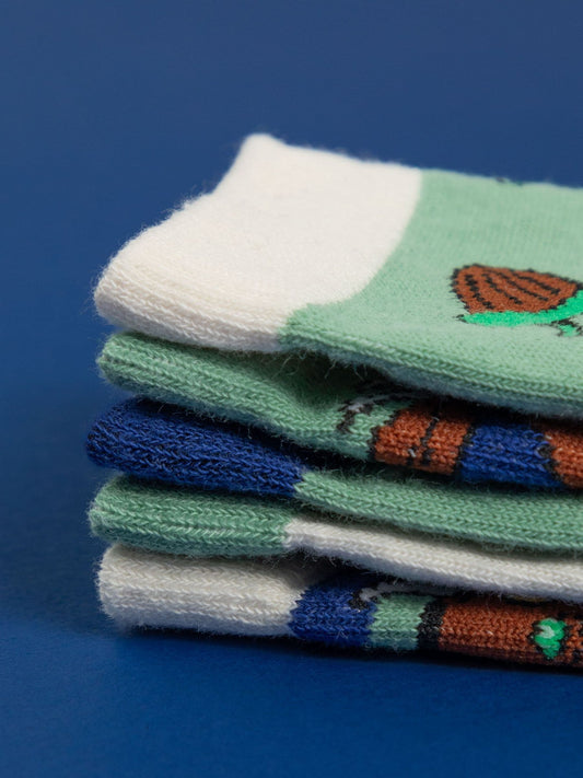 Vanilla Underground Green Kids Gruffalo Socks 5 Pack image 2