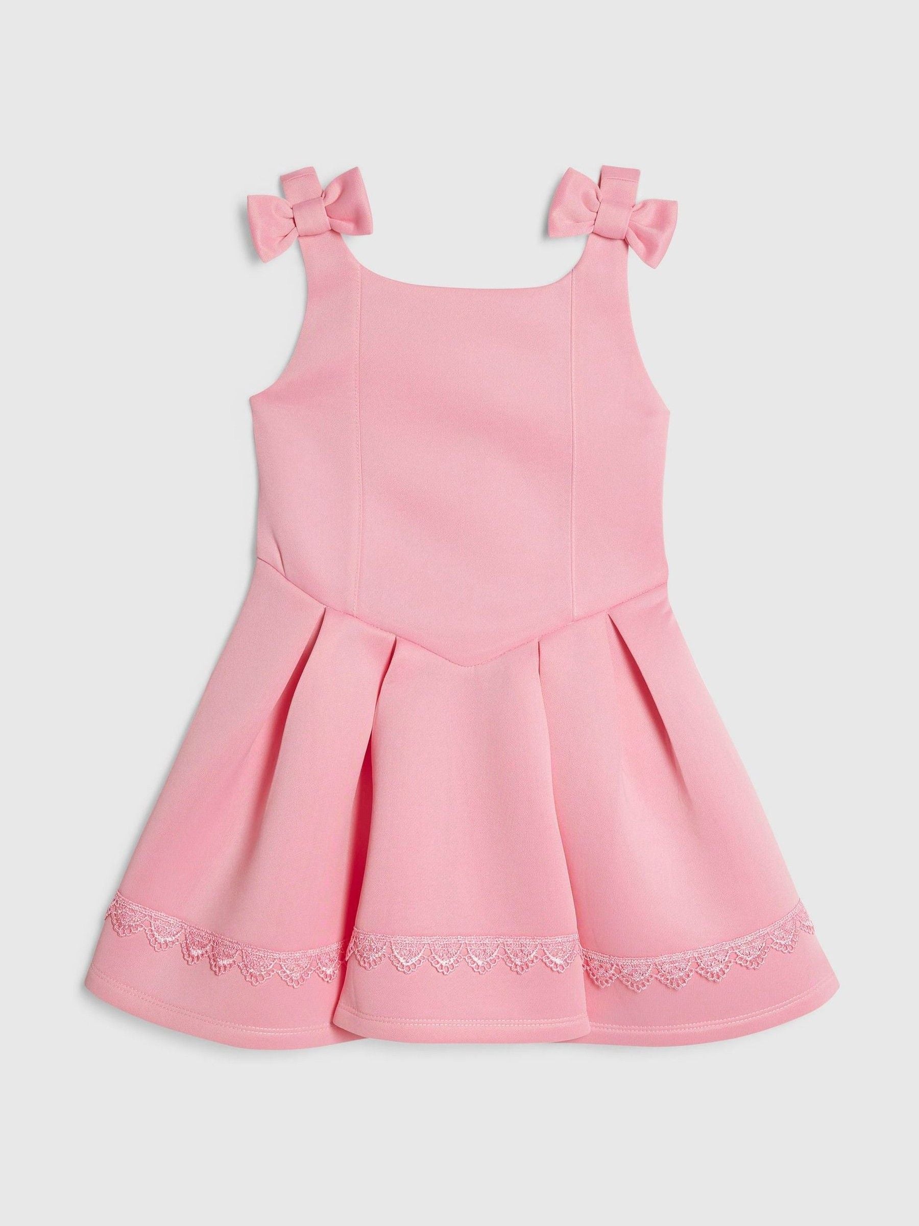 Dsiney Kidz - River Island Pink MG Scuba Bow Dress image 1