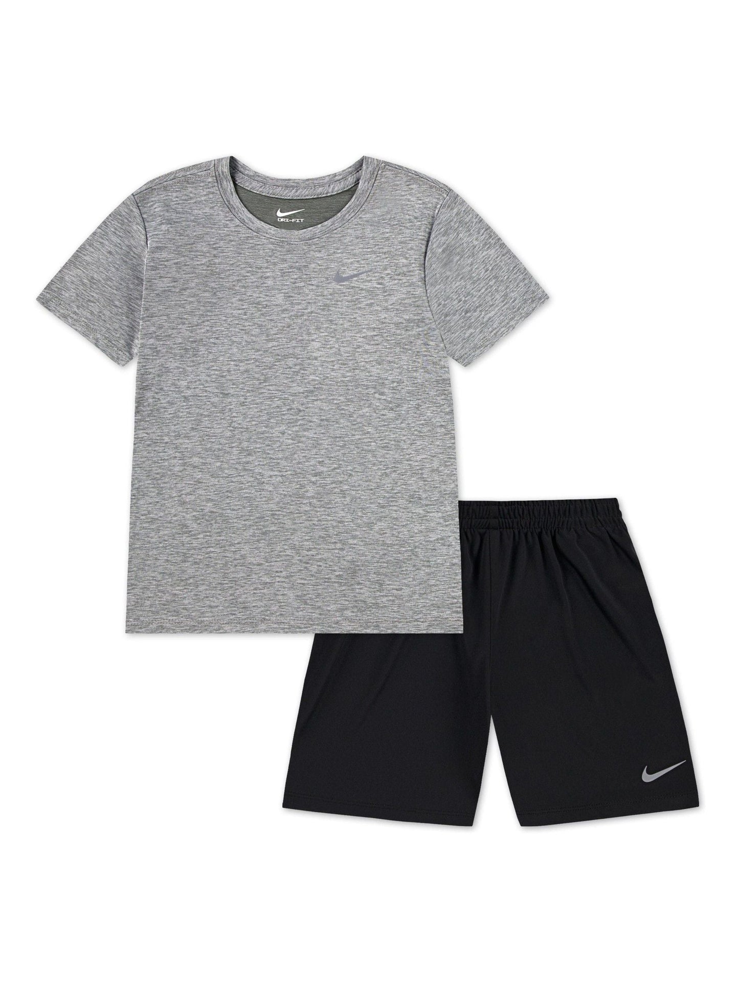 Nike Black Little Kids DriFIT Shorts and T-Shirt Set image 1
