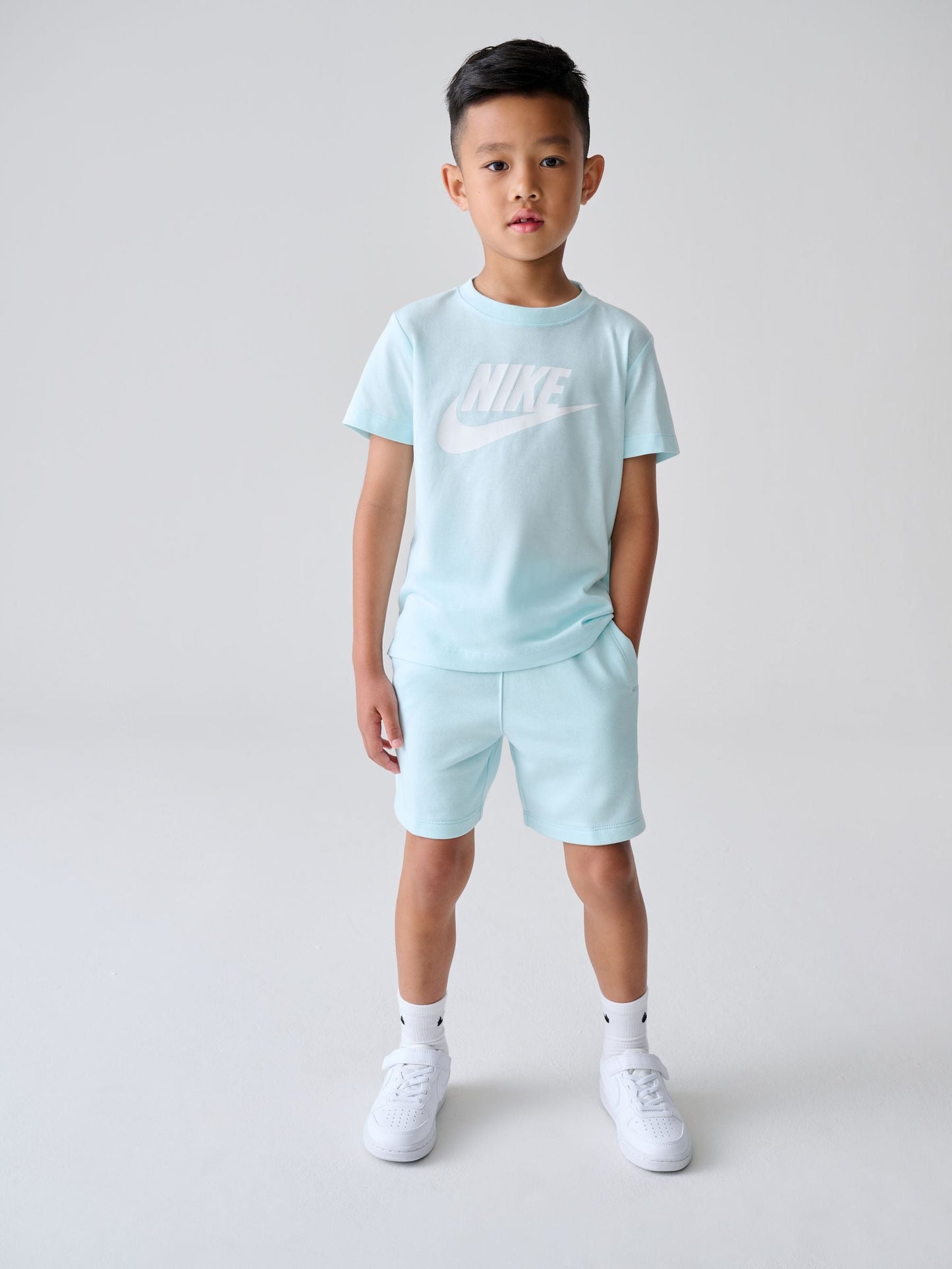 Nike Blue Club T-Shirt and Shorts Set image 1