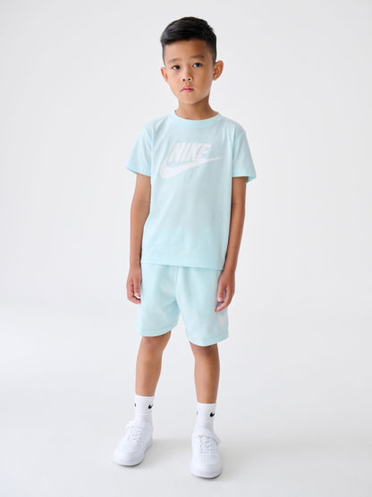 Nike Blue Club T-Shirt and Shorts Set image 3