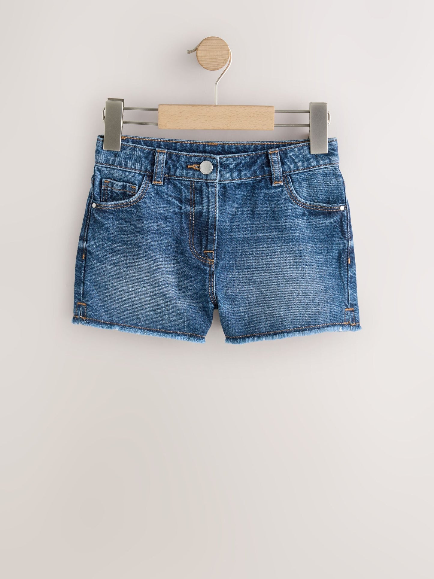 Dsiney Kidz - Blue 2 Pack Fray Shorts (3-16yrs) image 2