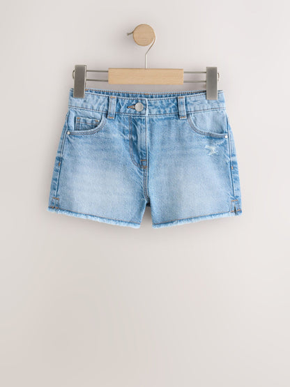 Dsiney Kidz - Blue 2 Pack Fray Shorts (3-16yrs) image 4