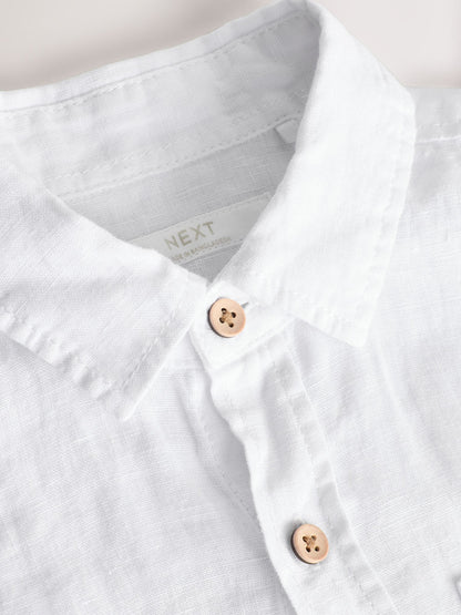 Dsiney Kidz - White Long Sleeve Linen Shirt (3-16yrs) image 7