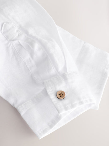Dsiney Kidz - White Long Sleeve Linen Shirt (3-16yrs) image 9