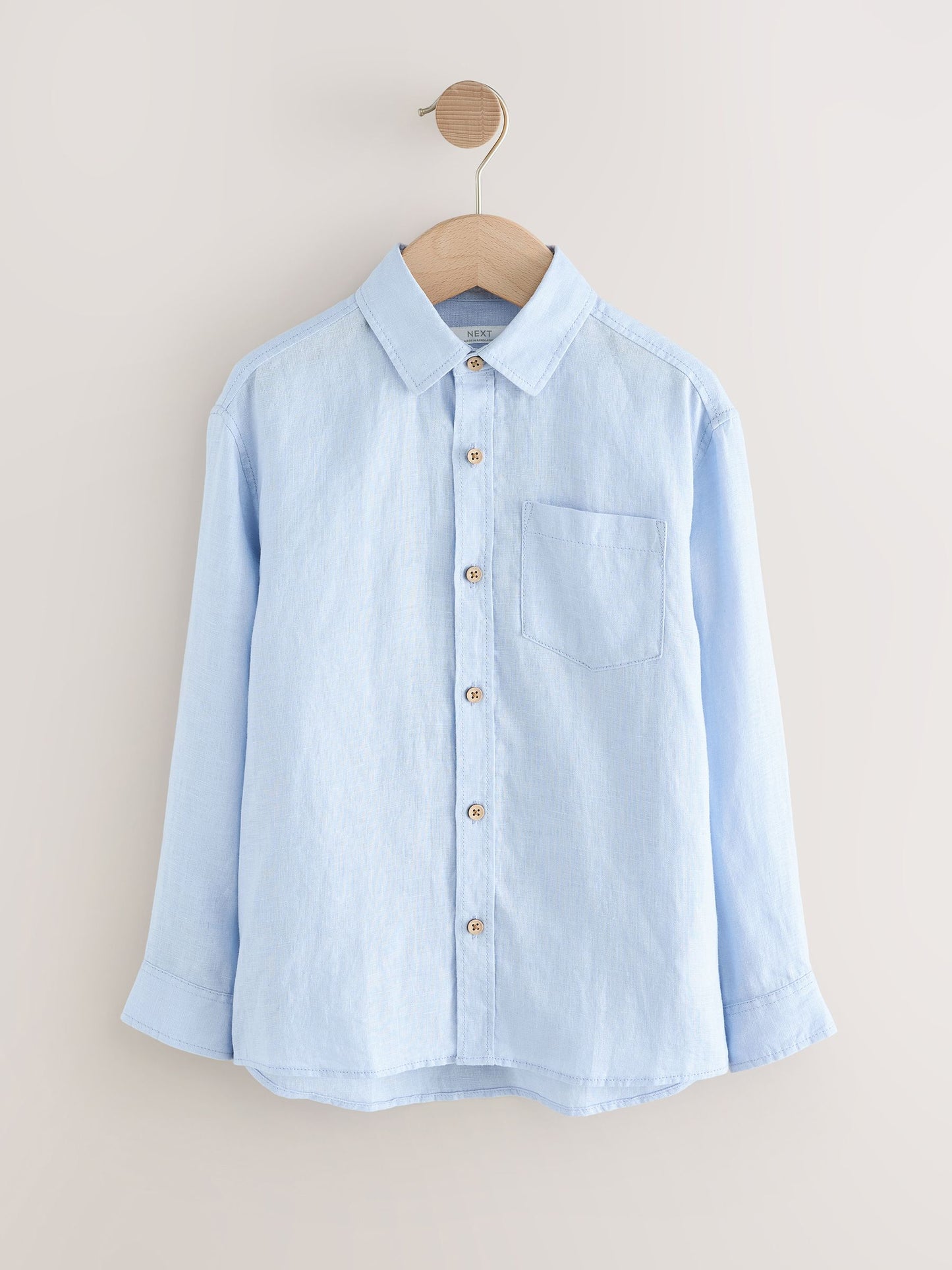 Dsiney Kidz - Blue Long Sleeve Linen Shirt (3-16yrs) image 5