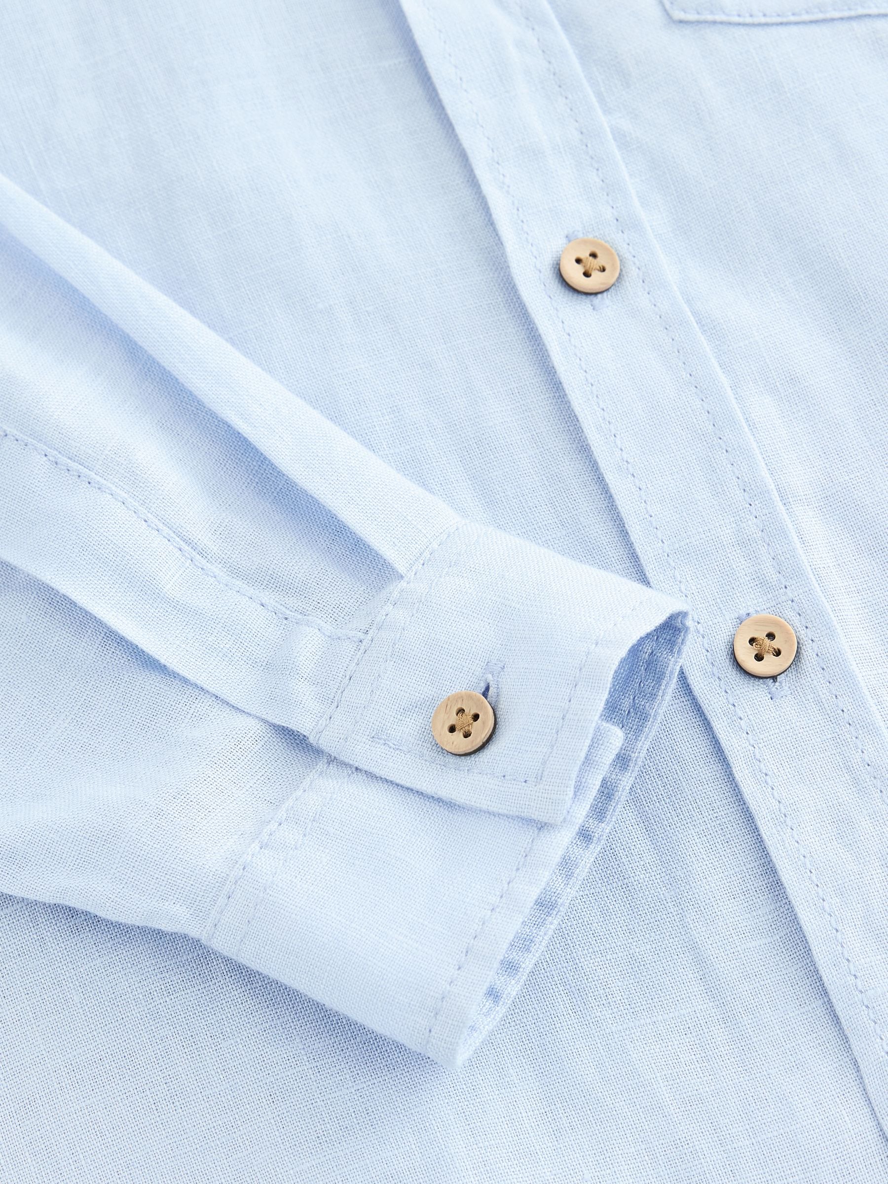 Dsiney Kidz - Blue Long Sleeve Linen Shirt (3-16yrs) image 7