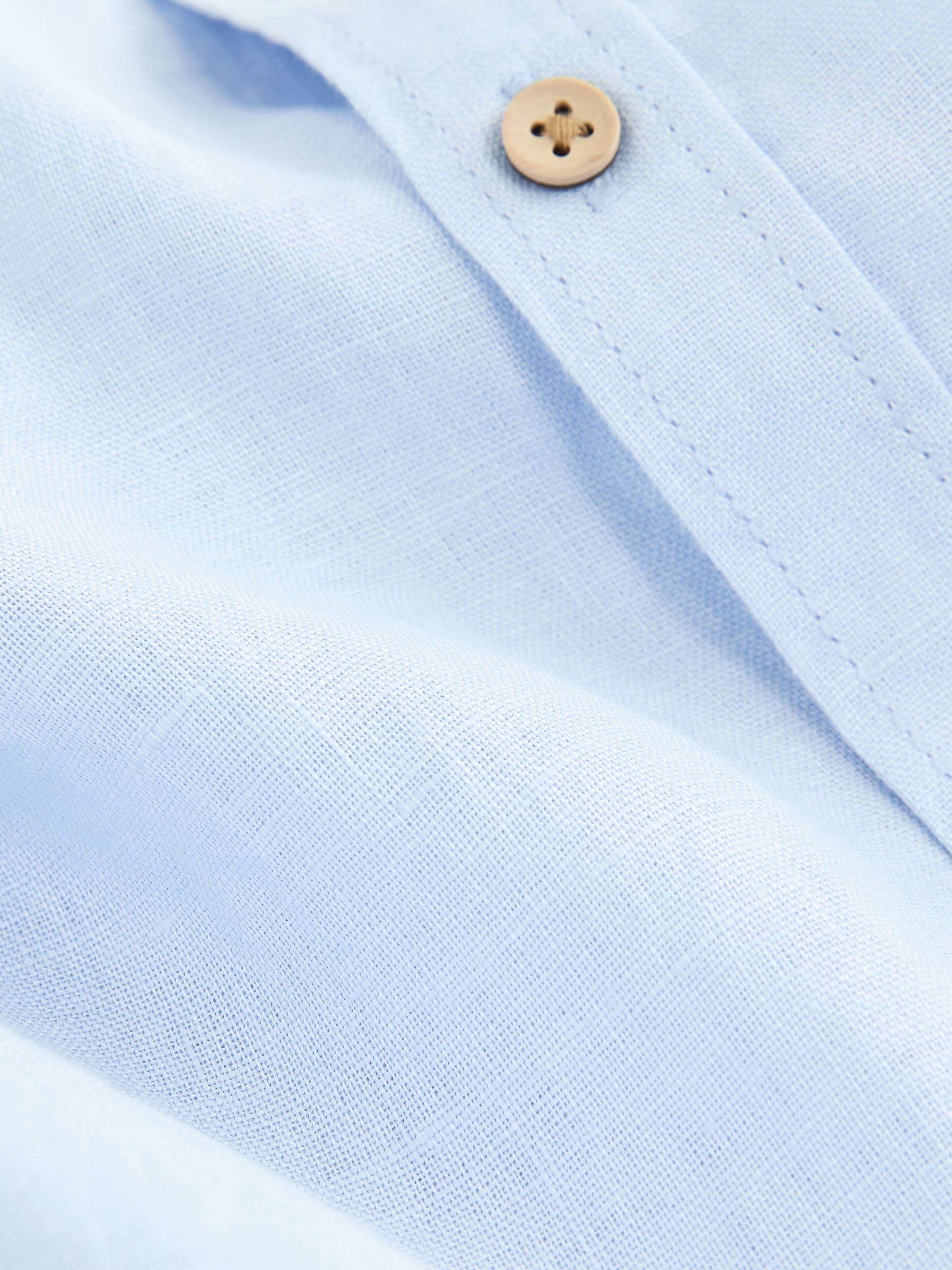 Dsiney Kidz - Blue Long Sleeve Linen Shirt (3-16yrs) image 8