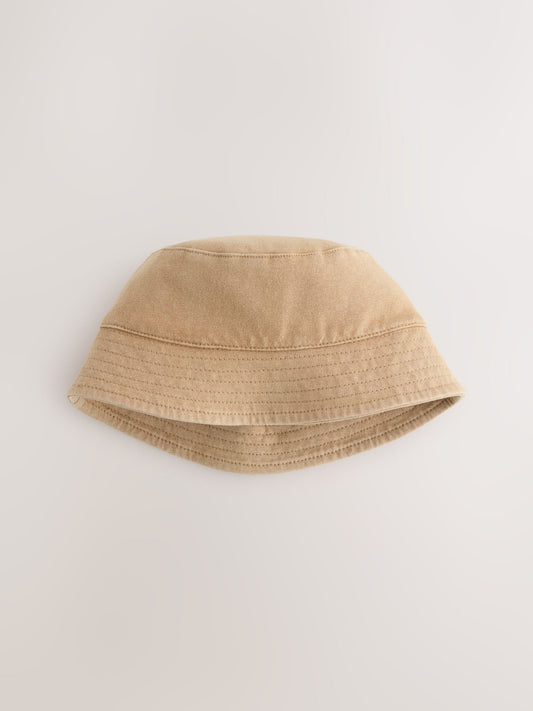 Sand 100% Cotton Baby Bucket Hat (0mths-2yrs) image 1