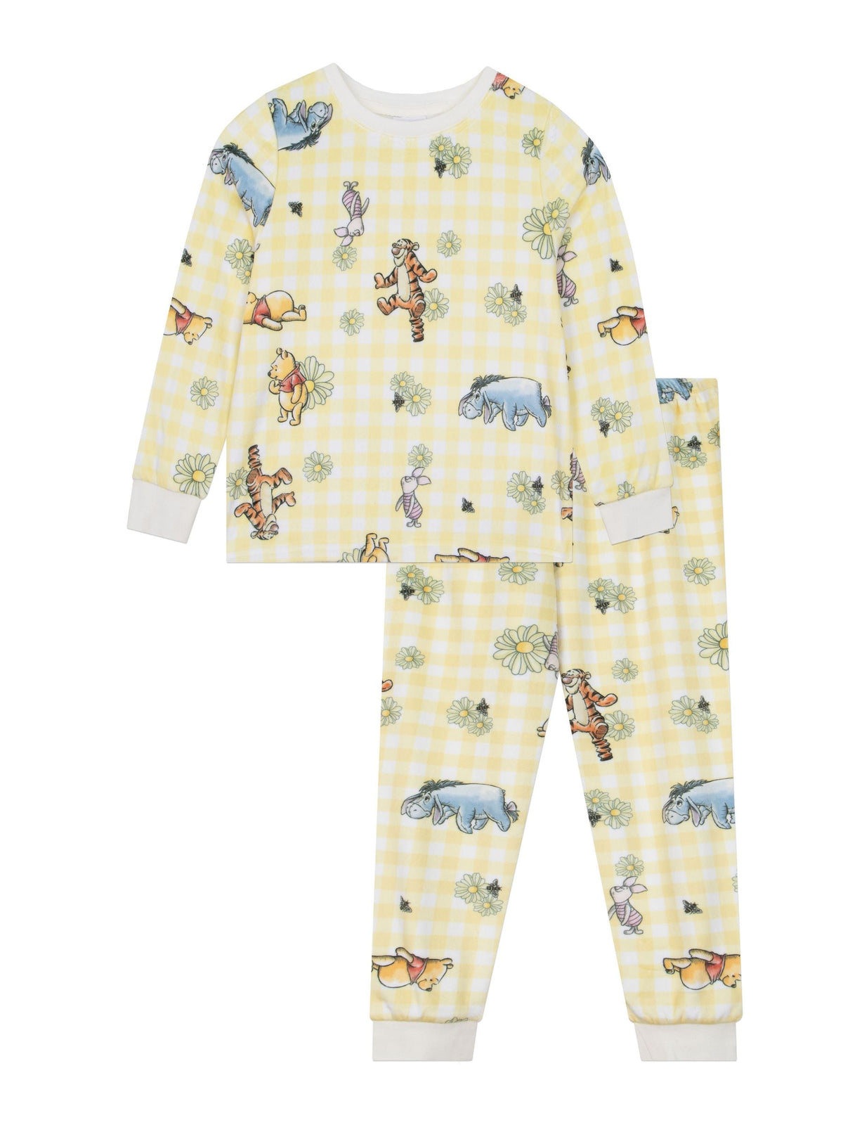 Character Yellow Disney Winnie The Pooh Fleece Pyjamas - image 1