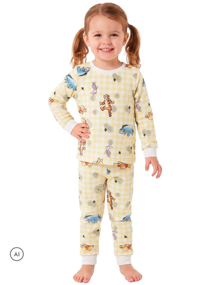 Character Yellow Disney Winnie The Pooh Fleece Pyjamas - image 2
