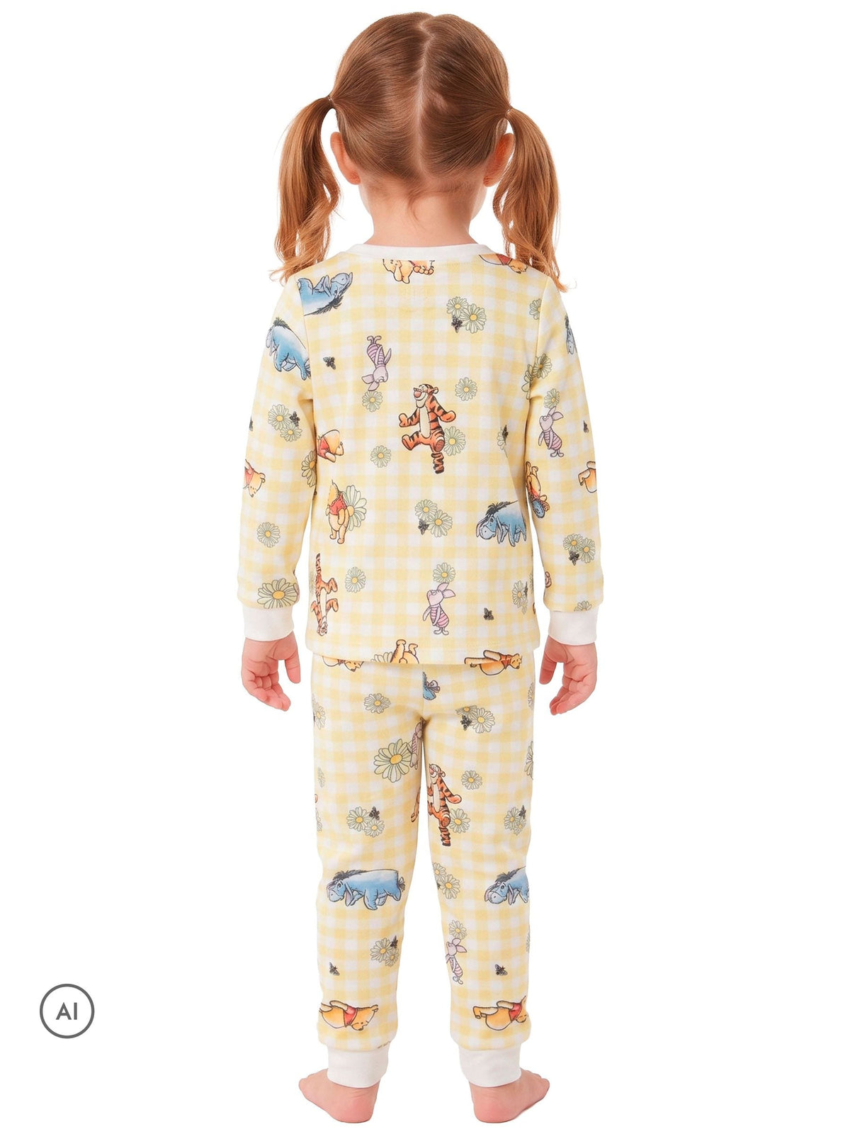 Character Yellow Disney Winnie The Pooh Fleece Pyjamas - image 3