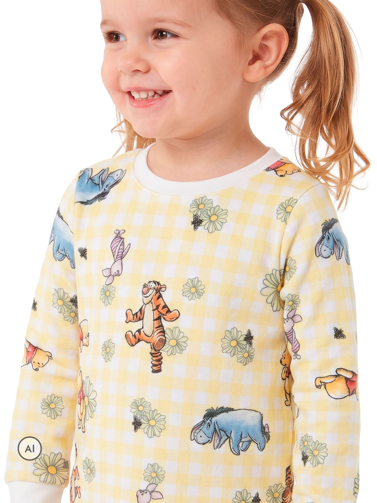 Character Yellow Disney Winnie The Pooh Fleece Pyjamas - image 6