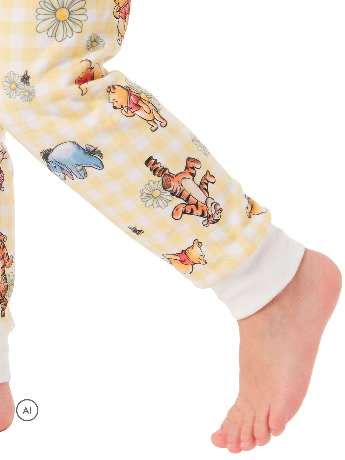 Character Yellow Disney Winnie The Pooh Fleece Pyjamas - image 7