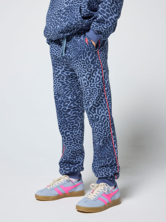SCAMP & DUDE Blue Kids Leopard Ray Bolt Joggers image 2