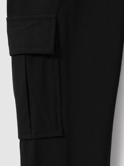 Reiss Black Lucian 3-9 yrs Technical Drawstring Trousers image 4