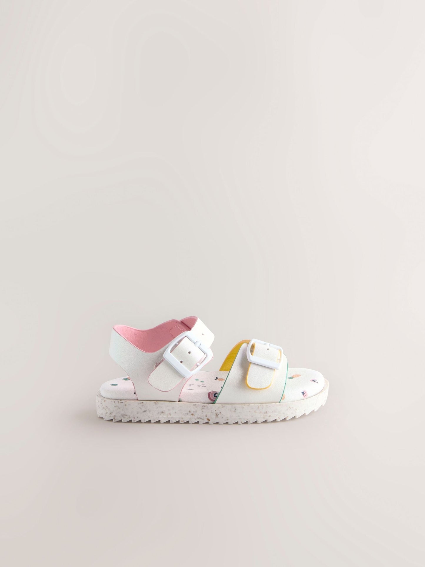 White Buckle Sandals image 5