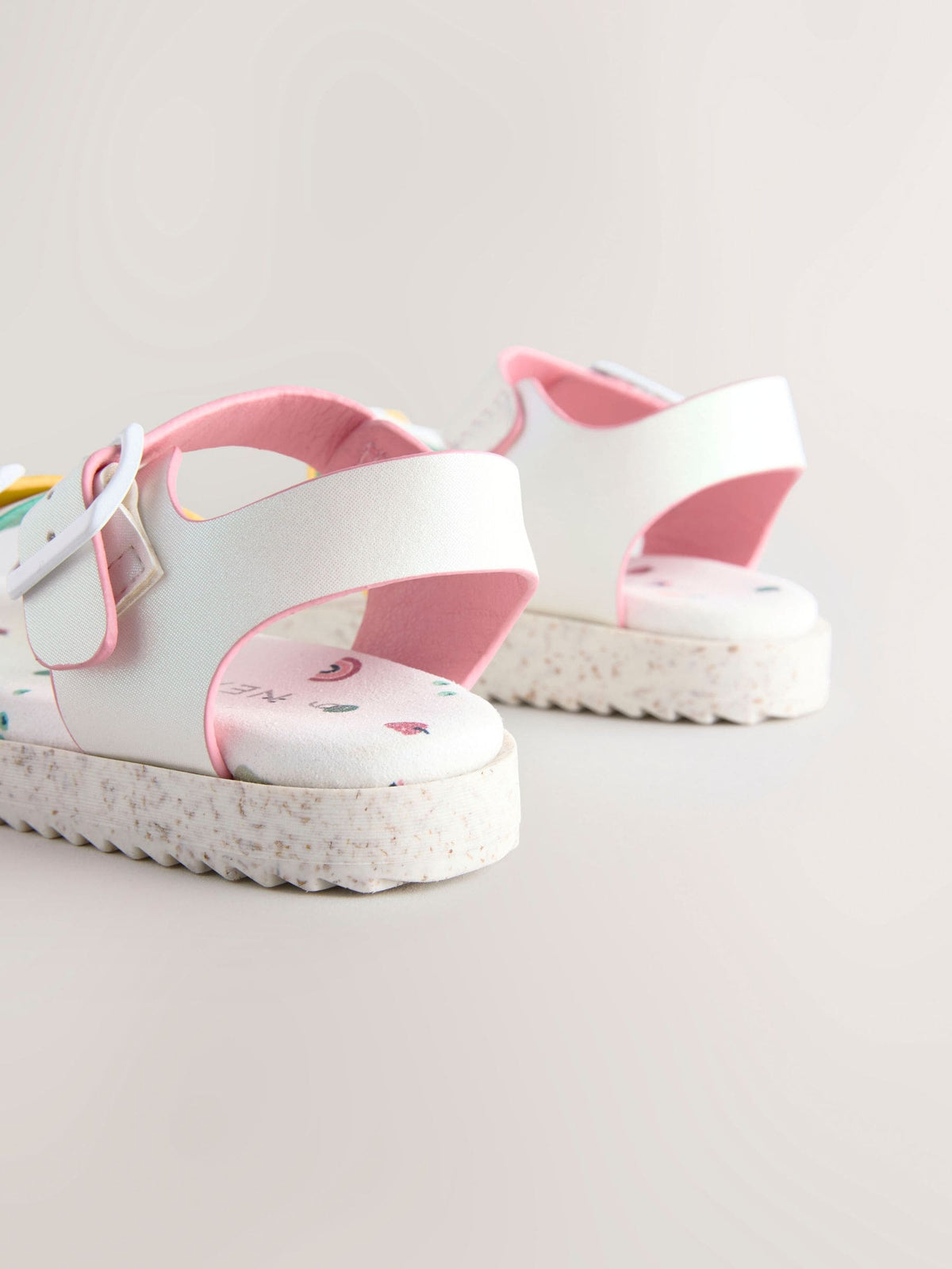 White Buckle Sandals image 6