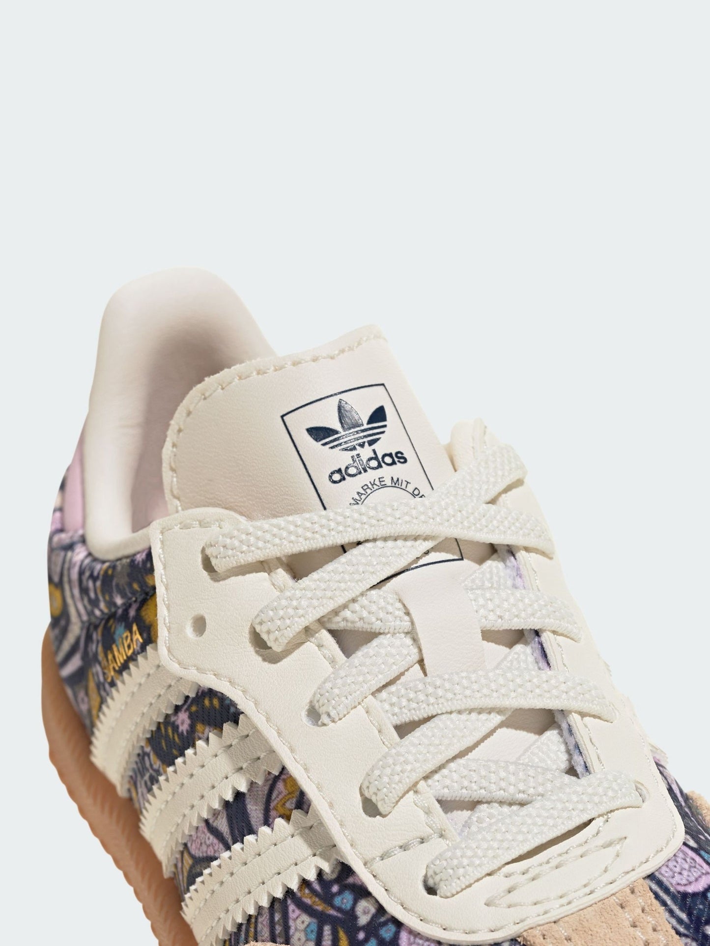 adidas Originals White Liberty Samba Comfort Closure Elastic Lace Shoes image 4
