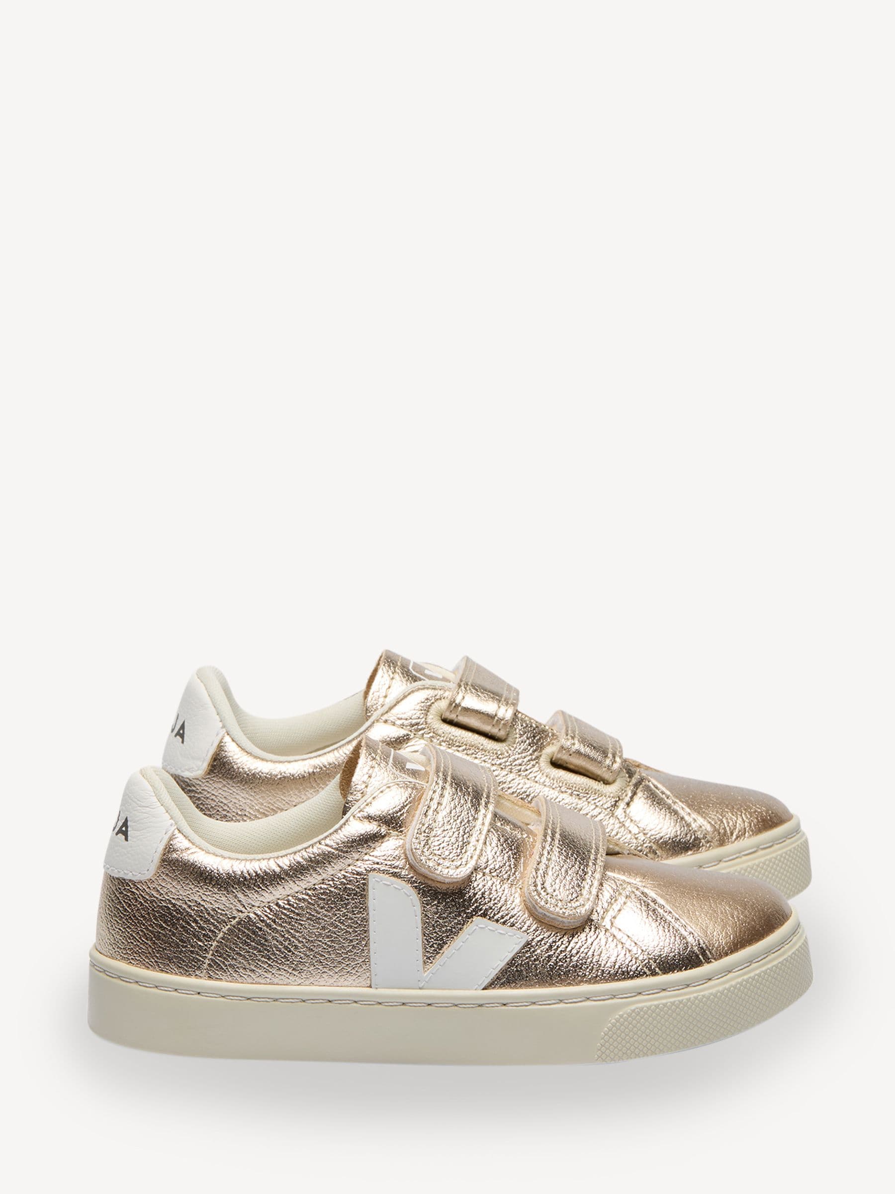 Veja Small Gold Trainers image 1